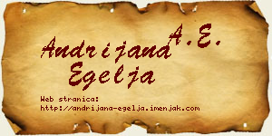 Andrijana Egelja vizit kartica